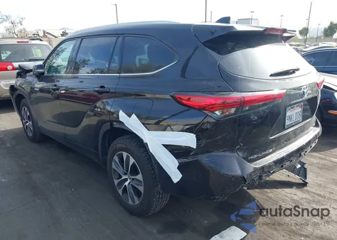 2021 Toyota Highlander Hybrid Xle from USA, damaged, VIN 5TDGBRCH9MS021544